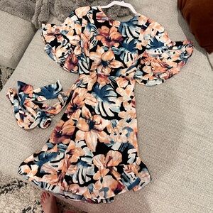 Karlie Multicolor Floral Wrap Dress